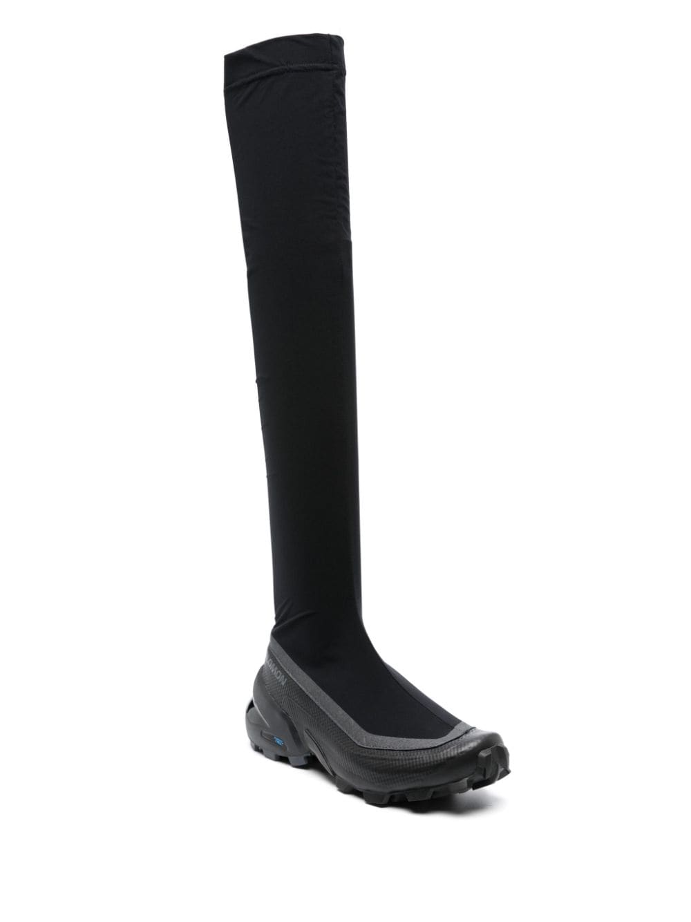 Shop Mm6 Maison Margiela X Salomon Thigh-length Chunky Boots In Black