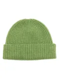 Pringle of Scotland ribbed-knit turn-up brim beanie - Green