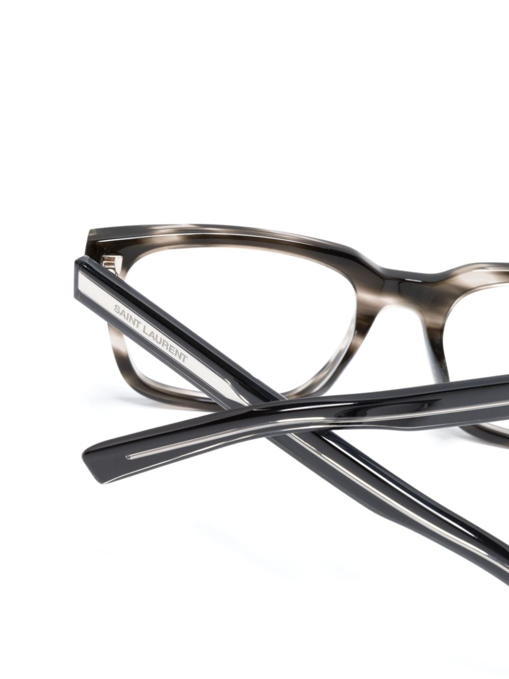 Saint Laurent Eyewear Bril met rechthoekig montuur Grijs