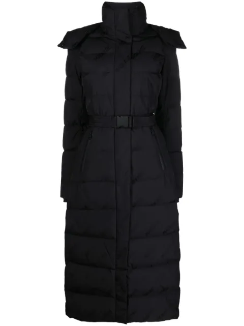 Mackage abrigo largo capitonado con capucha