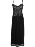 Y/Project Wire mesh slip dress - Black