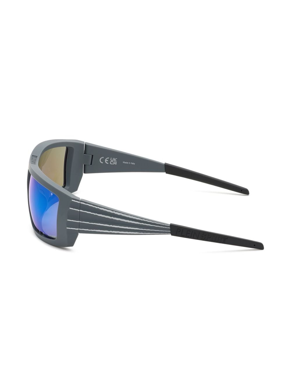 Shop Plein Sport Fierless Rectangle-frame Sunglasses In 蓝色