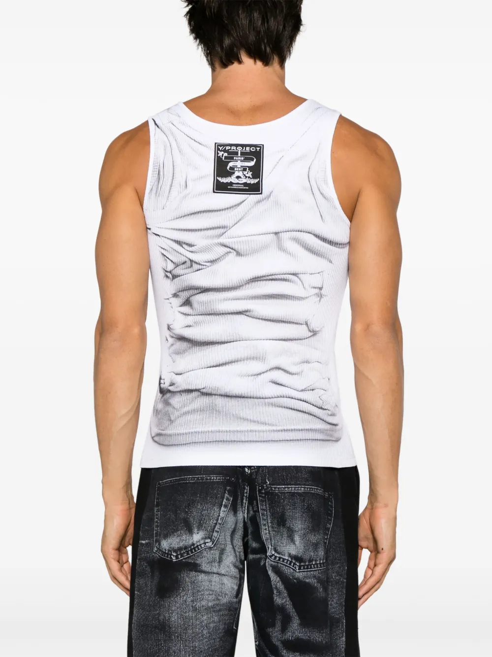 Y/Project Compact graphic-print Tank Top - Farfetch