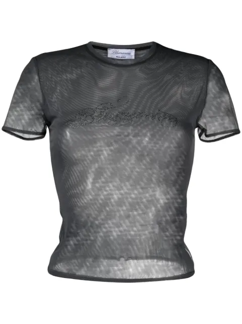 Blumarine playera con detalles del logo