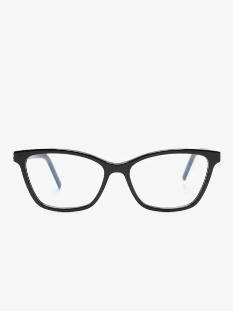 Saint Laurent Eyewear logo-plaque rectangle-frame glasses