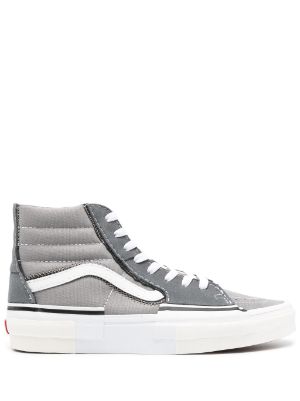 Womens grey shop high top vans