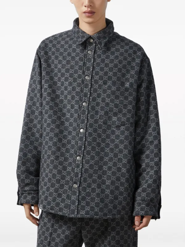 Gucci print dress shirt best sale