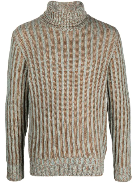 D4.0 ribbed-knit roll-neck jumper 