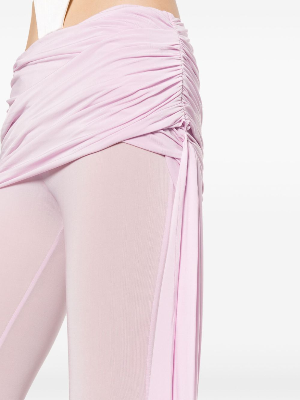 Shop Magda Butrym Sash-detail Jersey Leggings In Pink