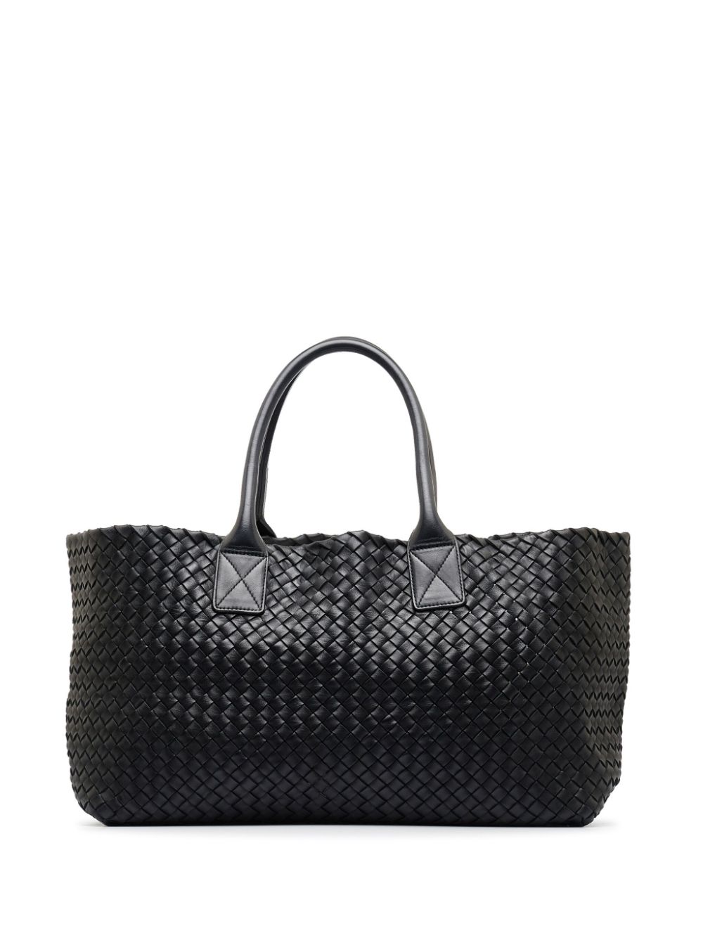 Bottega Veneta Pre-Owned large Intrecciato Cabat tote bag - Zwart