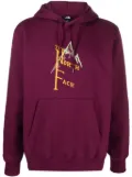 The North Face logo-print jersey hoodie - Purple