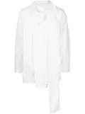 Yohji Yamamoto detachable-collar cotton shirt - White