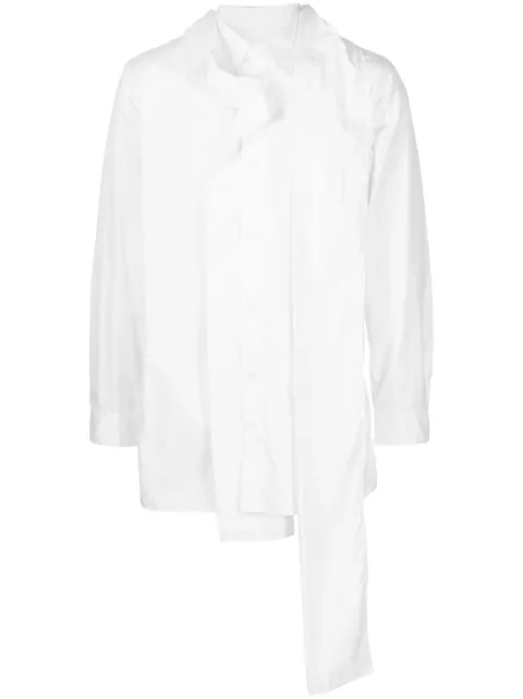 Yohji Yamamoto camisa con cuello removible