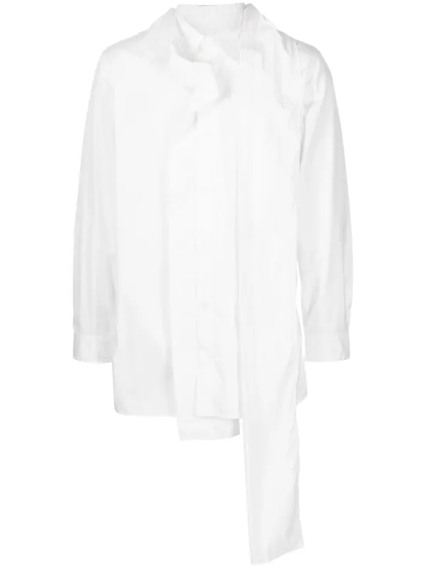 Yohji Yamamoto デタッチャブルカラー シャツ | ホワイト | FARFETCH JP