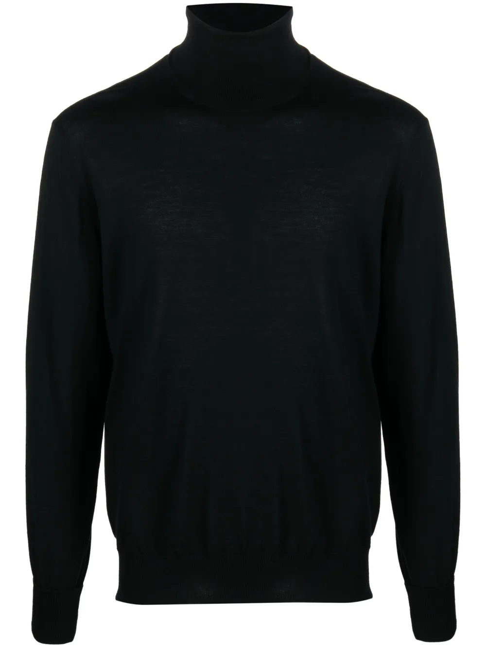 Pt Torino Roll-neck Virgin-wool Jumper In Black