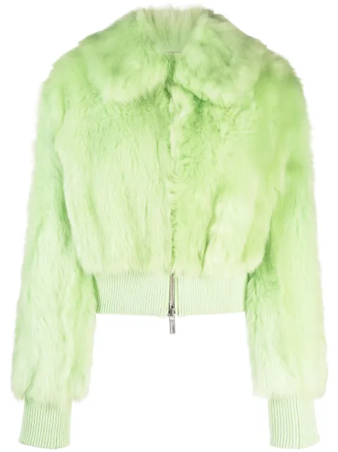 Blumarine shearling bomber jacket