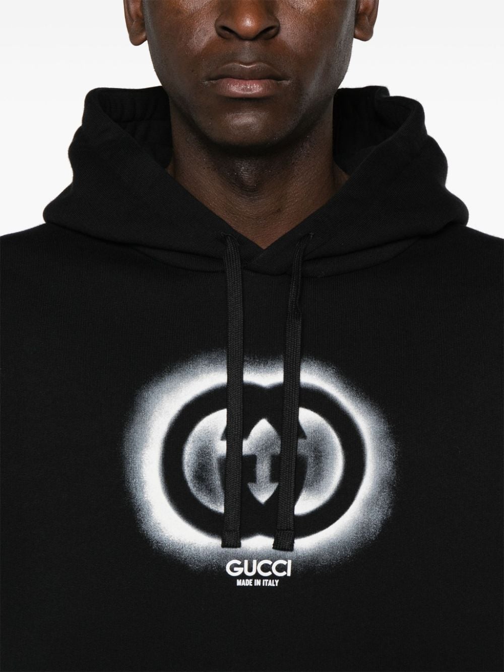 logo-printed cotton hoodie