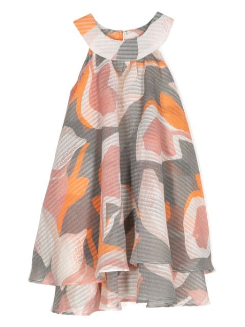 Little Bambah graphic-print round-neck dress