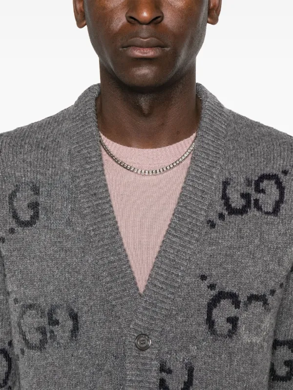 Gucci GG intarsia-knit Cardigan - Farfetch