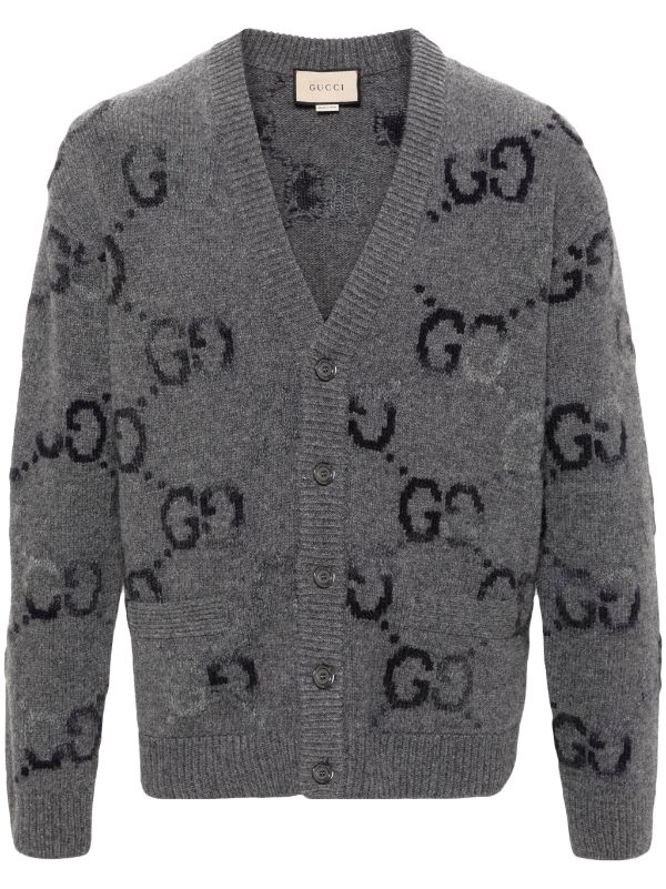 Gucci GG intarsia-knit Cardigan - Farfetch