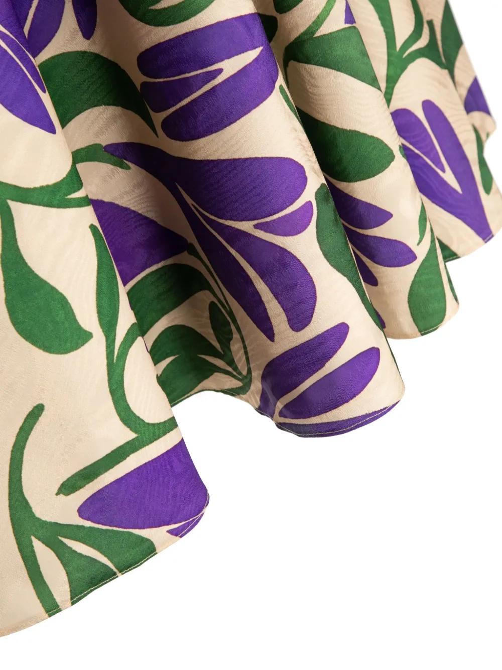 Little Bambah Mouwloze jurk met grafische print Beige