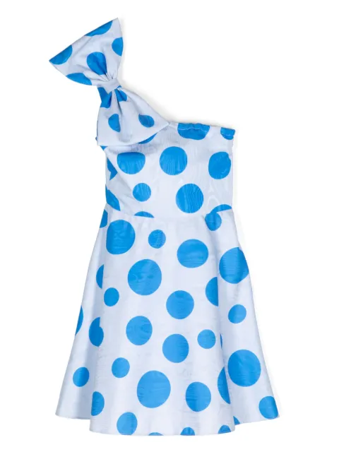 Little Bambah vestido con moño y estampado de lunares