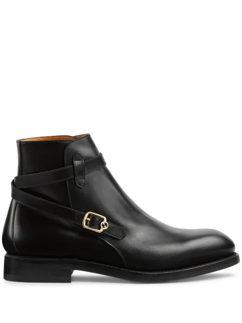 Gucci botas con hebilla Interlocking G