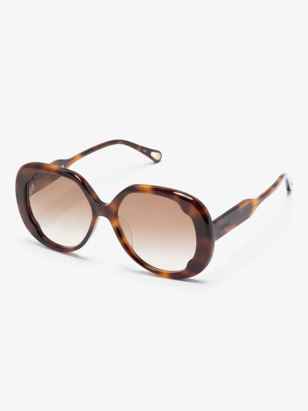 logo-lettering oversize-frame sunglasses, image 2 of 3