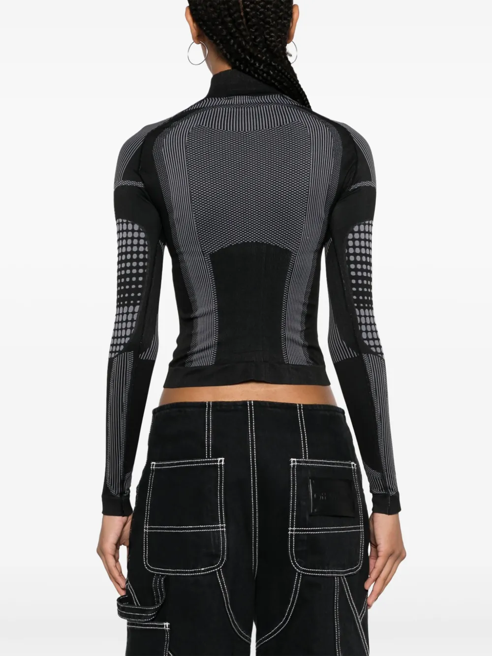 MISBHV Top met logoprint Zwart