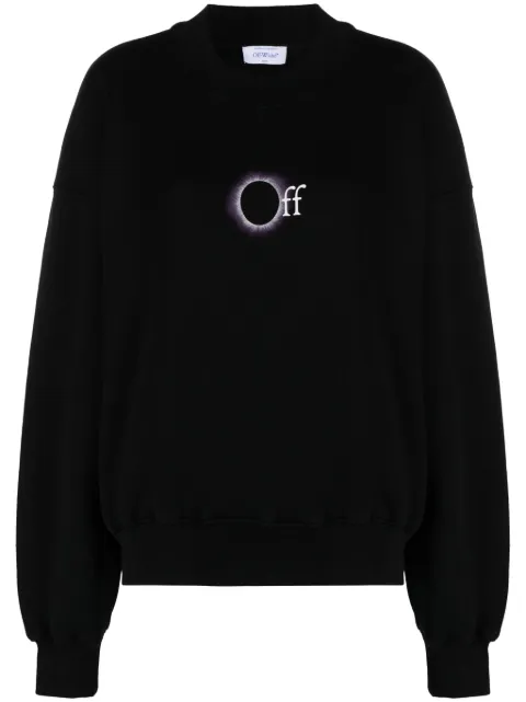 Off-White Sweatshirt mit Logo-Print