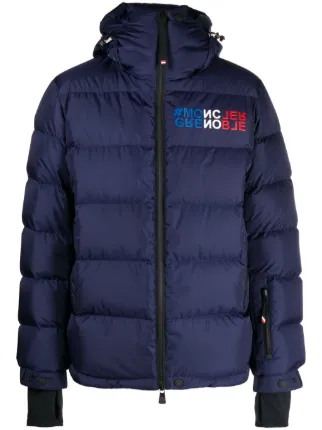 Moncler Grenoble Jaqueta Isorno Matelassê Com Logo | Azul