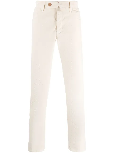 Incotex cotton slim-cut trousers