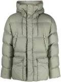 Ten C hooded padded jacket - Green