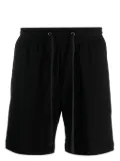James Perse mélange-effect cotton track shorts - Black