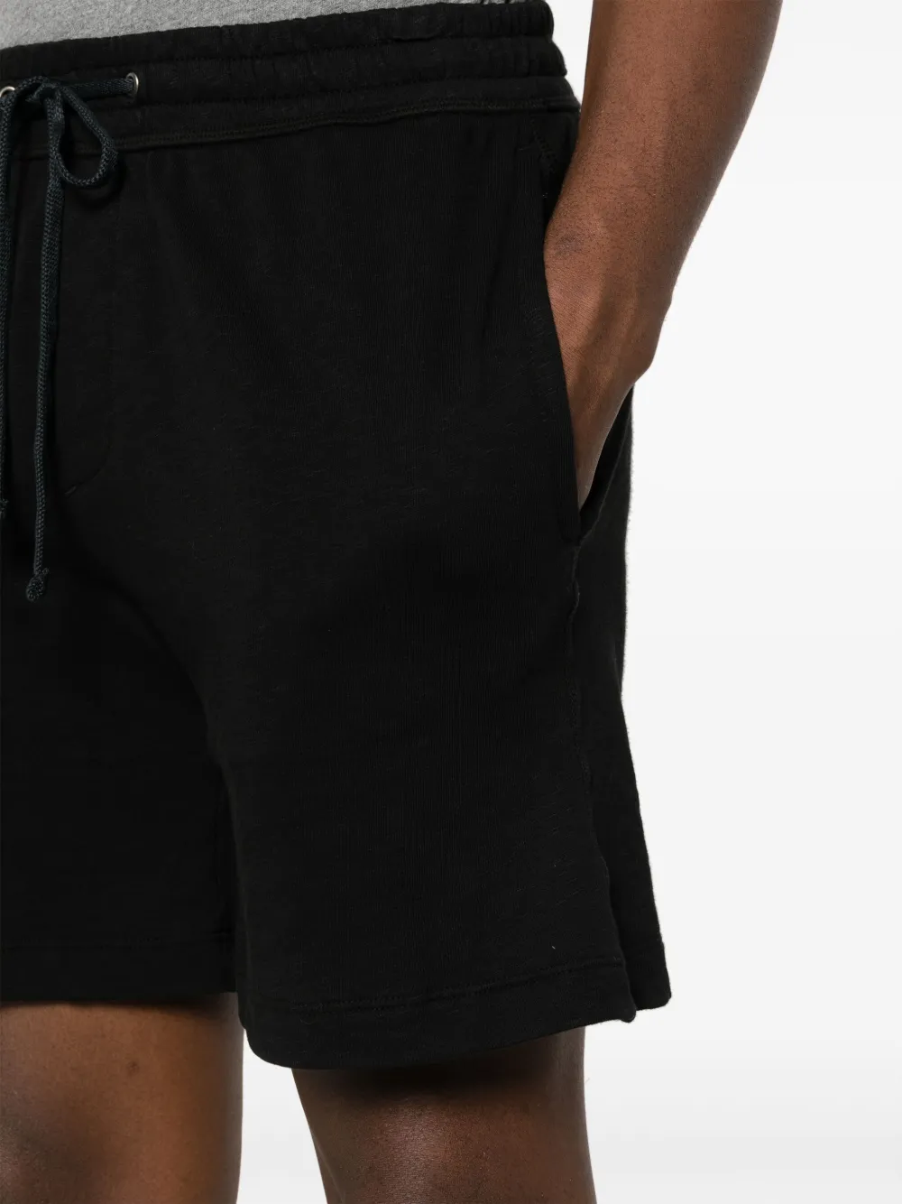 James Perse Trainingsshorts met gemêleerd-effect Zwart