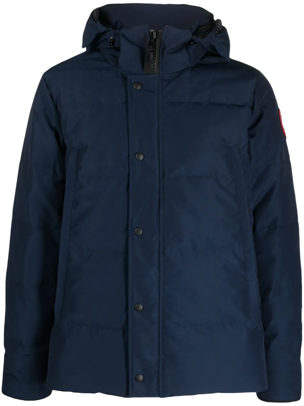 Canada Goose hooded padded jacket Blauw