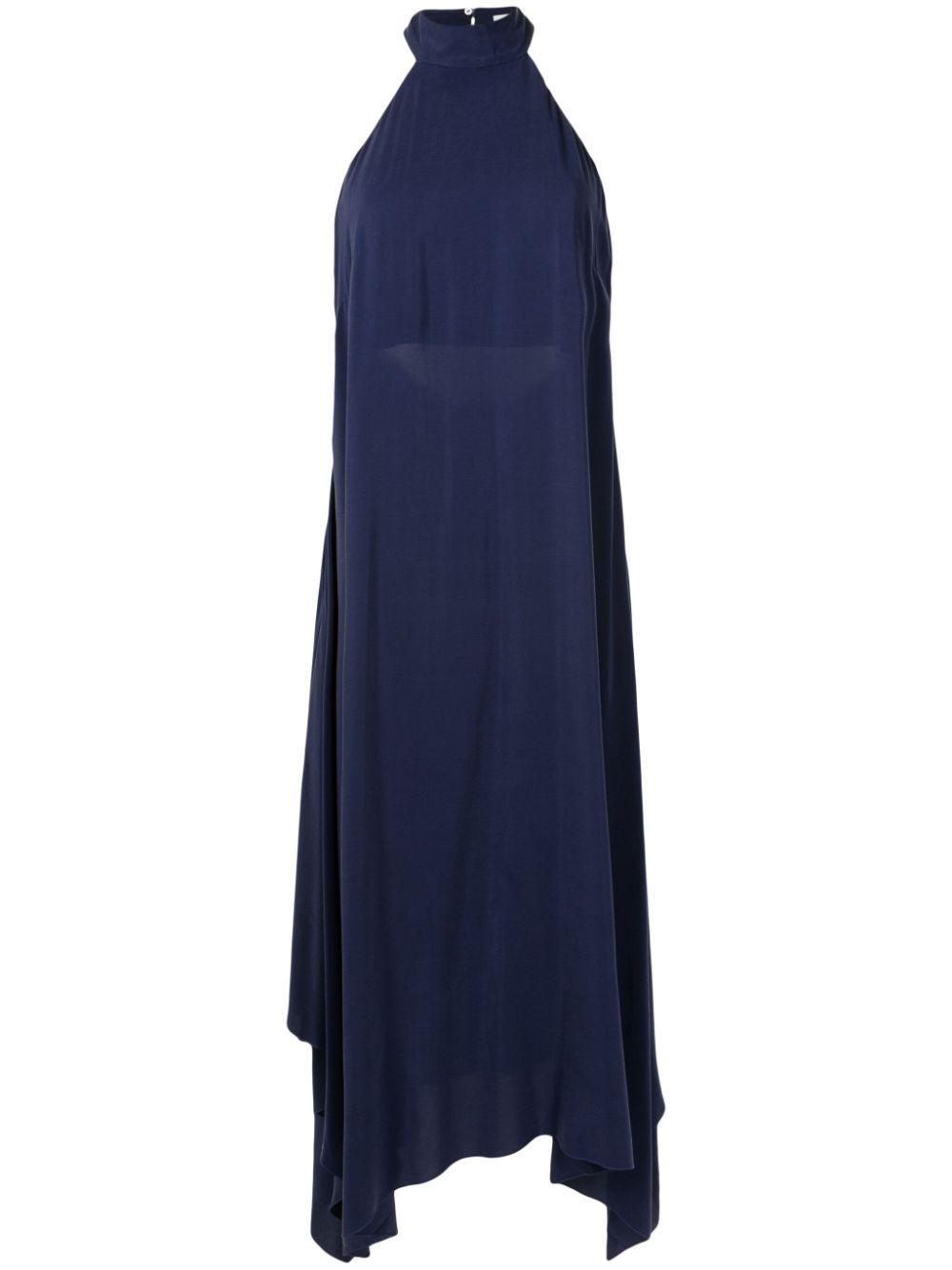 Lenny Niemeyer asymmetric-hem halterneck dress - Blue