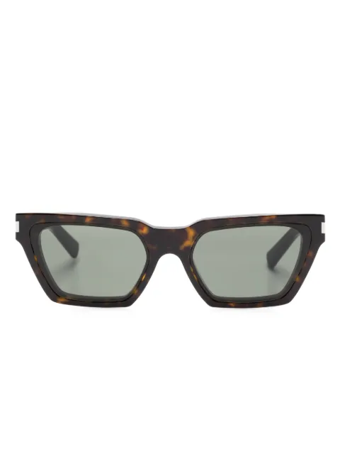 Saint Laurent Eyewear logo-engraved cat-eye sunglasses
