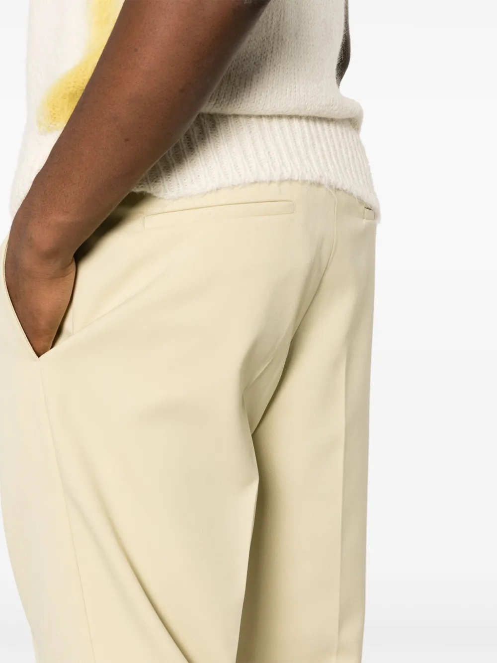 Jil Sander Mid-rise Straight-leg Trousers In Neutrals