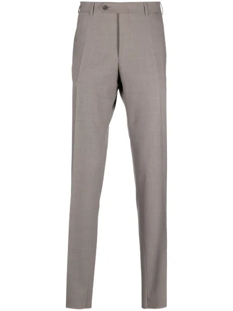 Canali mid-rise tailored tapered trousers