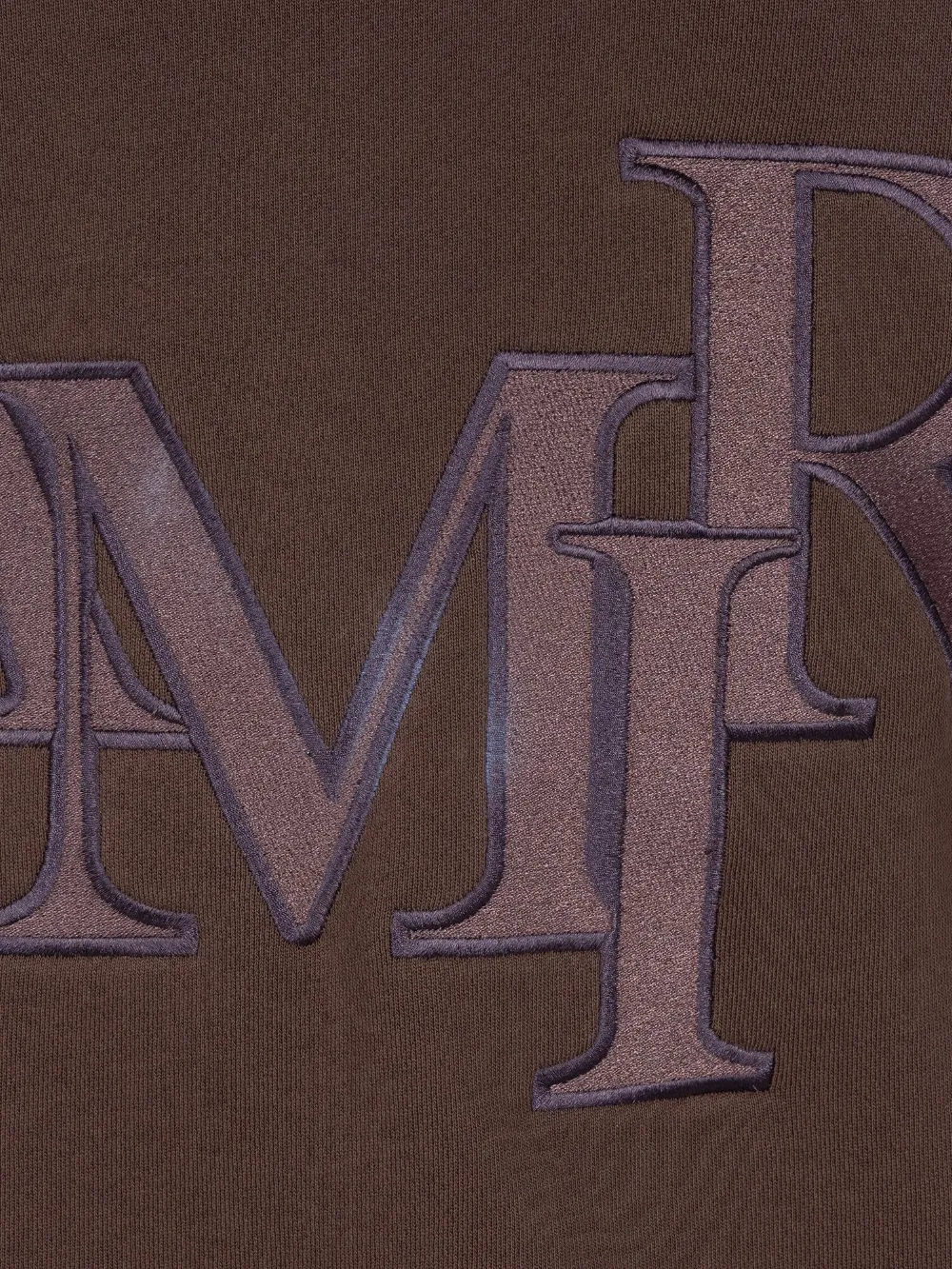 AMIRI Hoodie met geborduurd logo Bruin