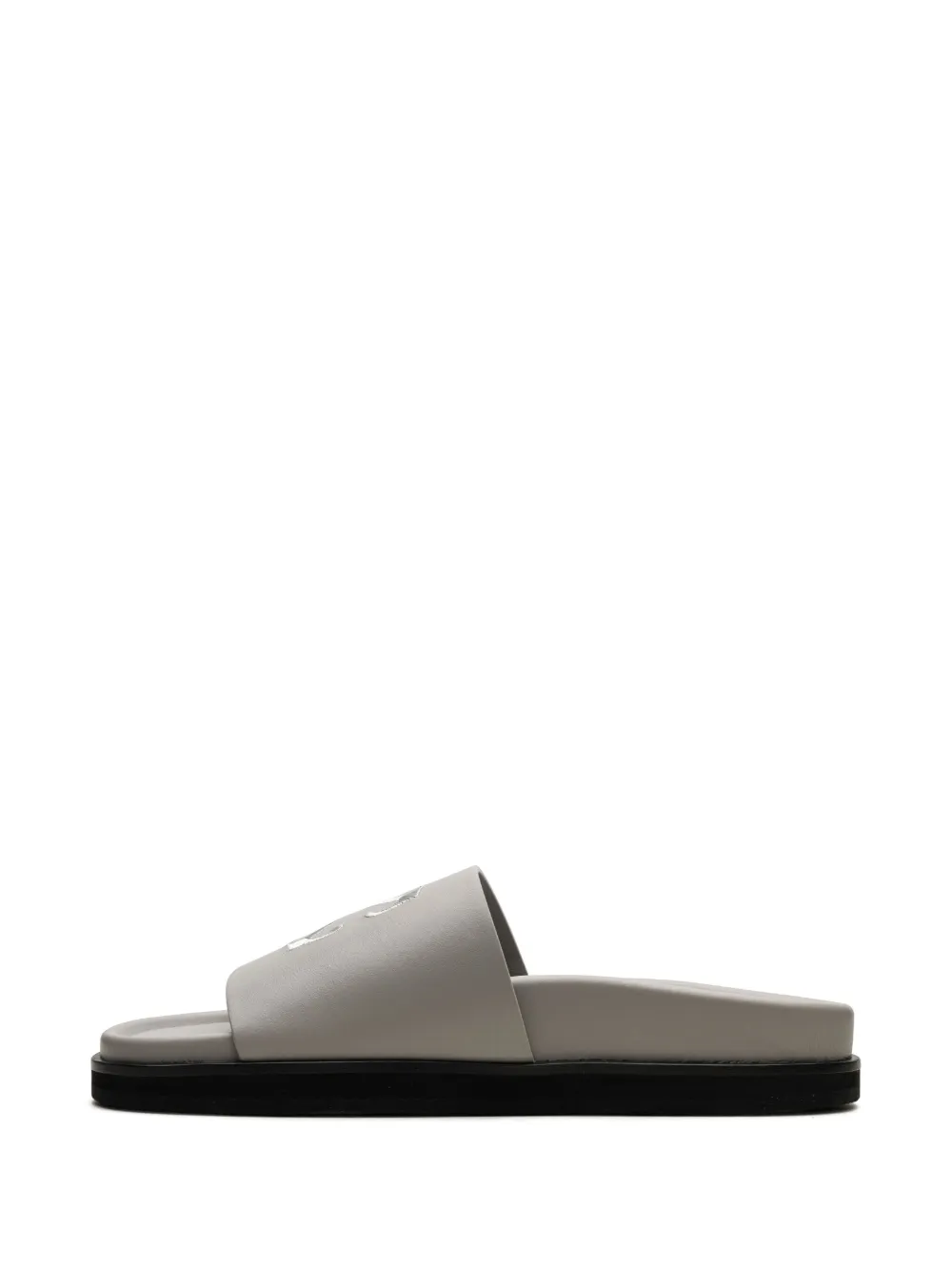 Off-White Slippers met geborduurde pijlen Grijs