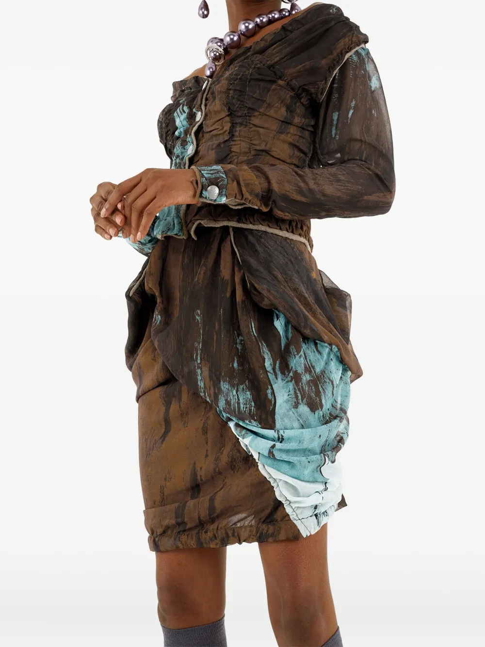 Vivienne Westwood Asymmetrische rok Bruin