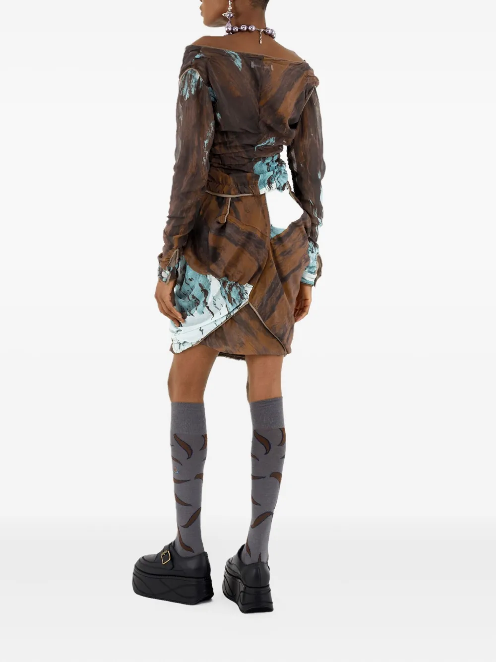 Vivienne Westwood Asymmetrische rok Bruin