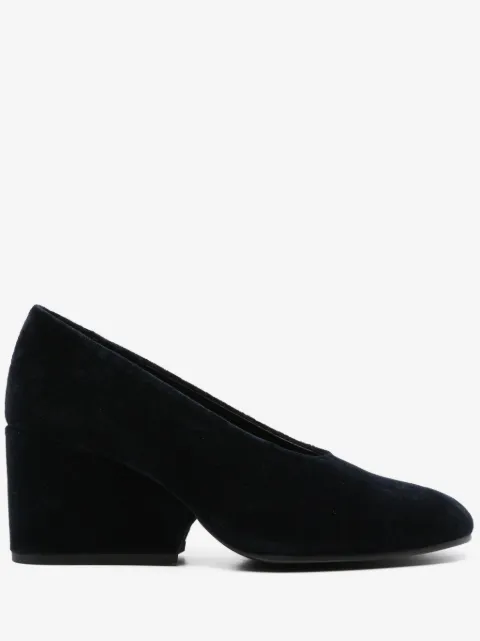 Comme Des Garçons 70mm velvet pumps