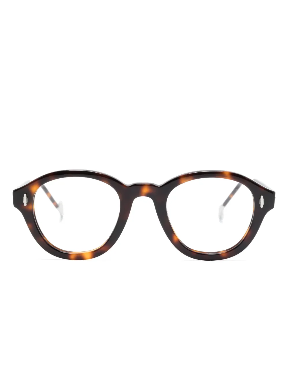 Eyepetizer Federico bril met rond montuur Bruin