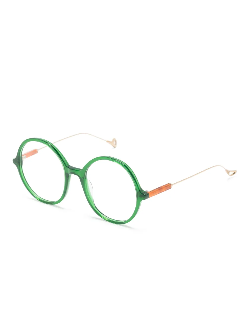 Eyepetizer round-frame metal glasses - Groen