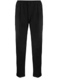 PMD tapered-leg elastic-waist trousers - Black