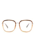 Chloé Eyewear oversized square-frame glasses - Brown
