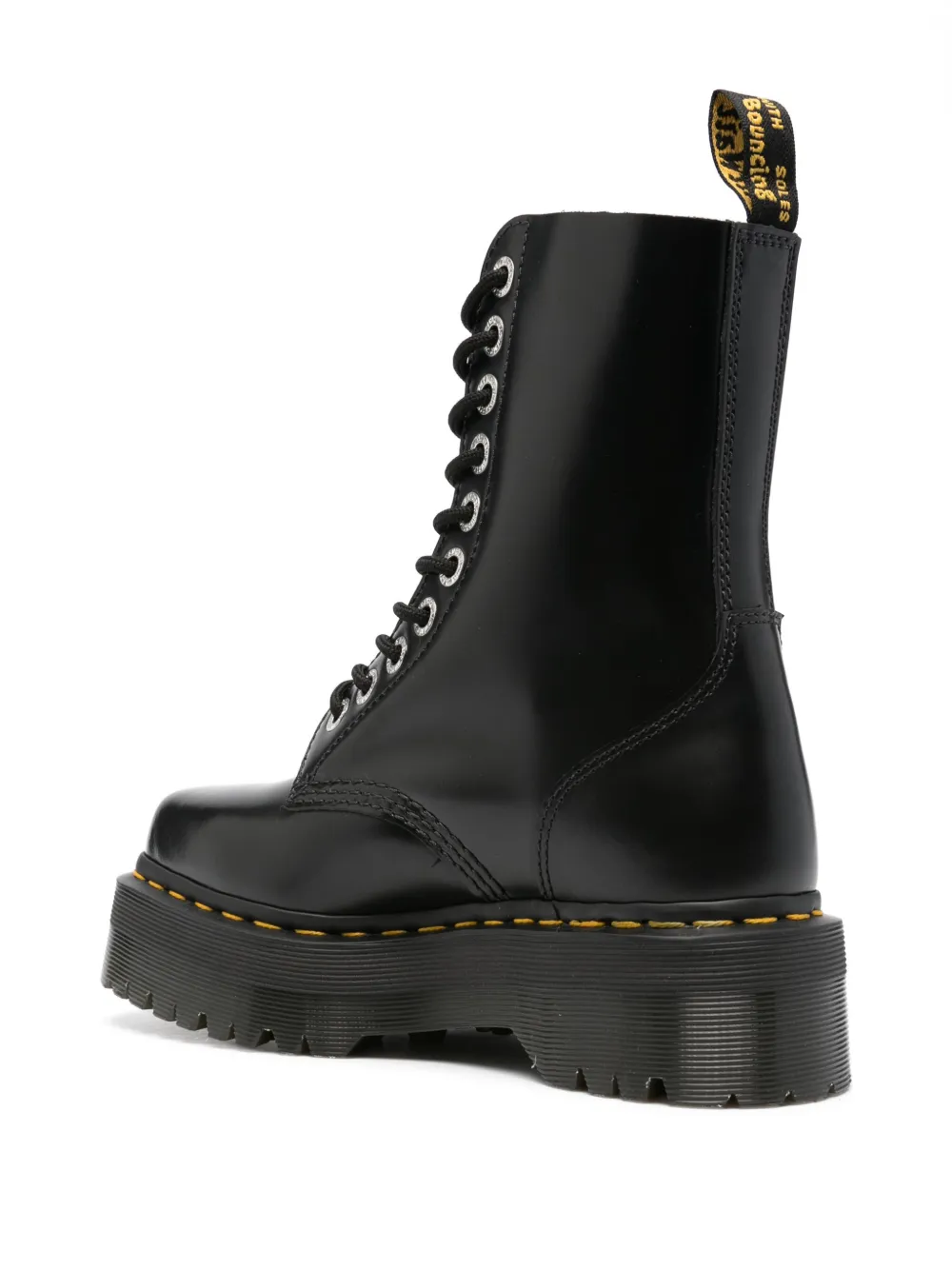 Shop Dr. Martens' 1490 Quad Leather Boots In Black